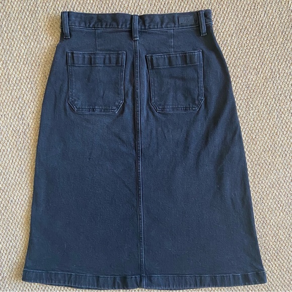 Ralph Lauren Black Denim Skirt - Size 4 - Picture 3 of 5